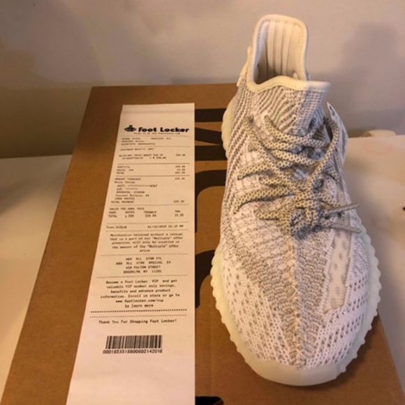 yeezy static reflective footlocker